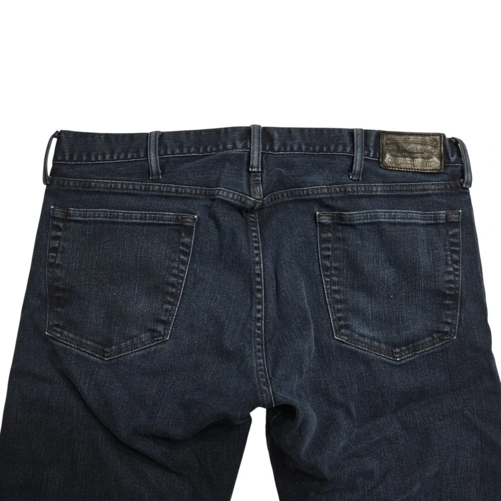 Polo Ralph Lauren Jeans Mens 38x25 Blue Dark Wash Varick Slim Straight Tag 38x30